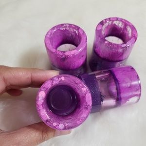 Resin shots glass fucsia and violet